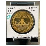 1961 Kansas Centennial 50Â¢ Trade Token