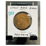 Early Auto Advertising Token: White Steamer 1901