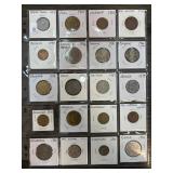 20 World Coins in Labeled Holders
