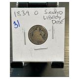1839-O Seated Liberty Dime