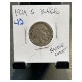 1924-S Buffalo Nickel in Holder