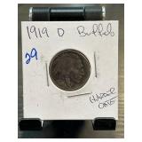 1919-D Buffalo Nickel in Holder