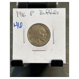 1916 P Buffalo Nickel in Holder