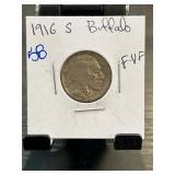 1916-S Buffalo Nickel in VF Condition