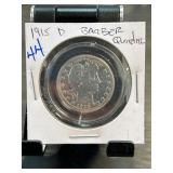 1915 D Barber Quarter in Protective Holder