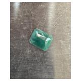 3.65 Ct Rectangular Emerald Gemstone