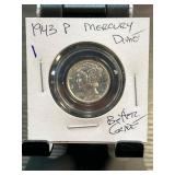 1943 P Mercury Dime in Holder