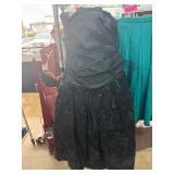 Black Saks Fifth Avenue Dress with Sequins