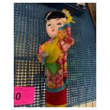 Handmade Asian Doll With Musical Instrument