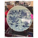 Blue and White Porcelain Decorative Plate