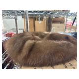 Brown Mink Fur Hat in Soft Finish
