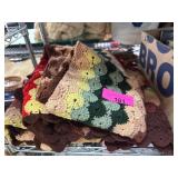 Handmade Crochet Blanket with Colorful Pattern