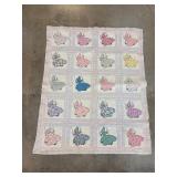 Handmade Quilt With Sunbonnet Sue Design