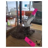 Porcelain Seagull Figurine on Driftwood Base