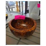 Handcrafted Wooden Burl Bowl