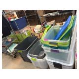 Plastic Storage Totes with Lids