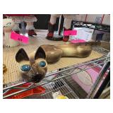 Mid-Century Ceramic Siamese Cat Figurine