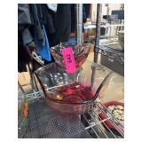 Glass Two-Tier Serving Bowl Set