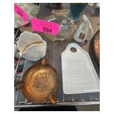 Group of Ceramic and Metal Items