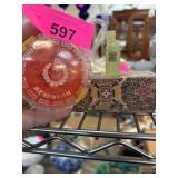 Jade Chinese Seal Stamp and Red Ink Set