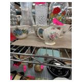 Floral Porcelain Tea Service Items