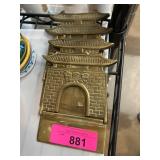 Brass Pagoda Gate-Themed Bookends