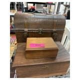 Three Decorative Storage Boxes