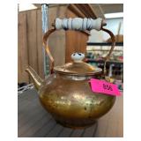 Brass Tea Kettle with Ceramic Handle