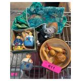 Dolls, Figures, and Fabric Pouch