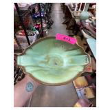 Frankoma Pottery Bowl with Green Glaze