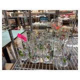 Floral-Decorated Glassware