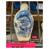 Blue and White Porcelain Snuff Bottle