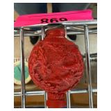 Red Carved Cinnabar Snuff Bottle