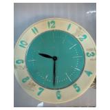 Mid Century Lux Electric Wall Clock