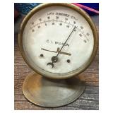 C.I. Wilson Brass Fahrenheit Thermometer