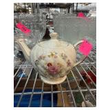 Crownford China England Floral Teapot