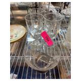 Glassware and Serving Bowl