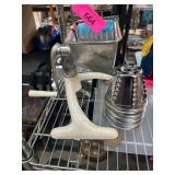 Vintage Hand-Crank Juicer With Accessories