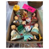 Handcrafted Korean Wooden Figurine Ornaments