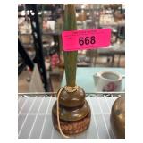 Wooden Carved Childs Ball Scoop Toy