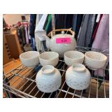 White Porcelain Tea Set With Cutout Design