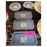 Wedgwood Blue Jasperware Dishes and Plates