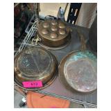 Three Vintage Metal Cookware Items