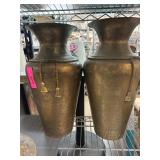 Large Brass Decorative Vases
