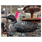 Hand-Painted Wooden Loon Decoy