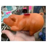 Terracotta Piggy Bank Figurine