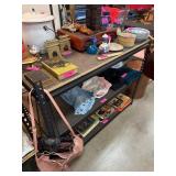 Metal and Wood Storage Shelf