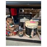 Holiday Decor Set With Cookie Jar