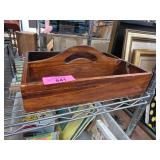 Wooden Handled Storage Tray