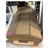 Wood Storage Chest with Hinged Lid